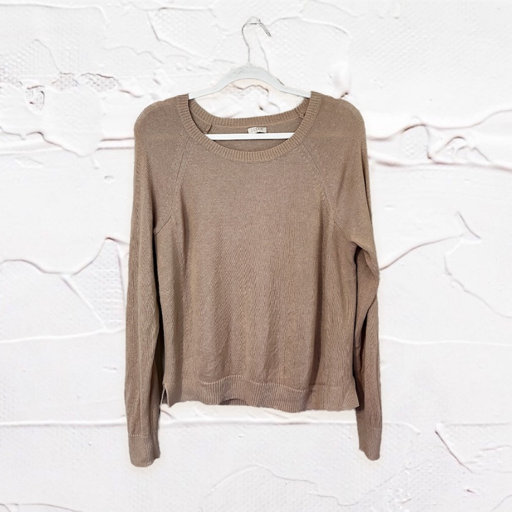J. Crew | Sheer Cream Colored Oversized Knit Sweater
